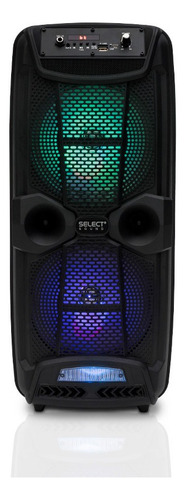 Bafle 2x8 Pulgadas Select Sound Iron Tws Bluetooth 5,000w Color Negro