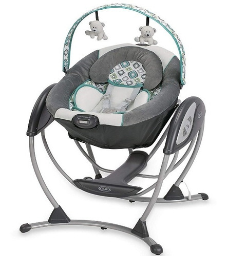 Silla Mecedora Columpio Bebe Graco Glider Lx  Azul