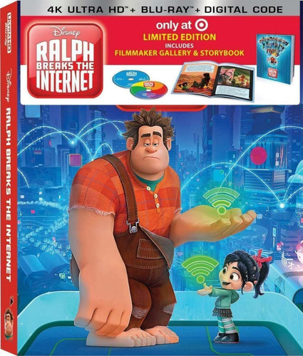 4k Ultra Hd + Bluray Digital Code Disney Ralph Breaks The ..