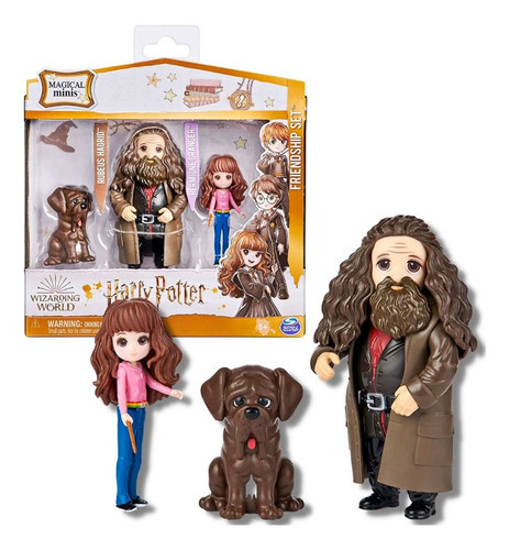 Figure Harry Potter Amizade Hagrid E Hermione