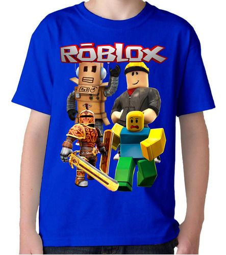 Remera Camiseta 100% Algodón Roblox  Para Niños Garantizadas