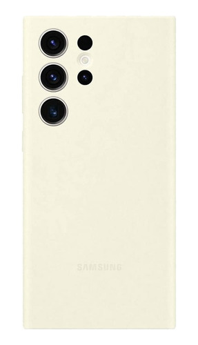 Case Samsung Silicone Cover Para Galaxy S23 Ultra Crema