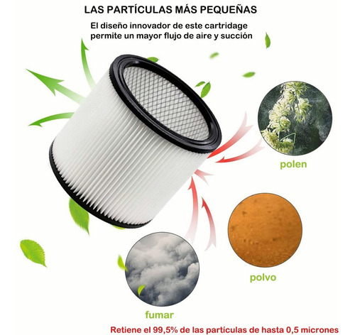 Imagen 5 de 8 de Filtros De Cartucho Para Aspiradora Tienda Vac 90304