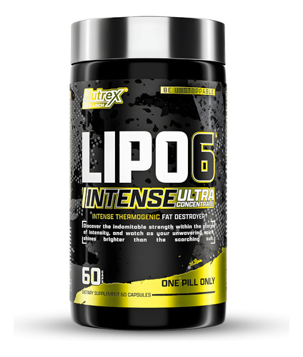 Lipo 6 Intense 60 Caps Nutrex, Termogénico