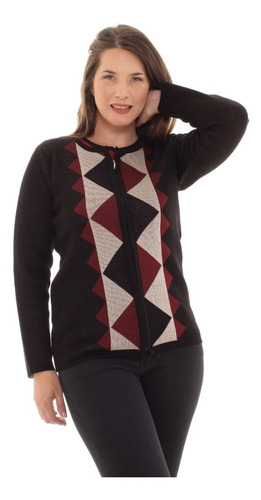Imagen 8 de 9 de Campera Tejida Con Cierre Mujer Invierno Art 3010 Local