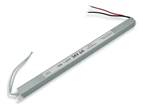 Fonte Driver Slim Mini 24v 144w 6a Bivolt Fita Led Perfil | MercadoLivre