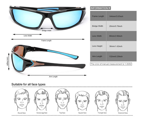 Hombre Y Mujer Gafas De Sol Ligeras Deportivas Polarizadas 1
