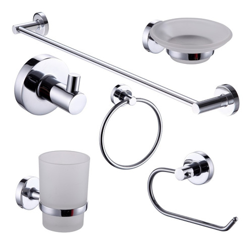 Kit Accesorios Baño Peirano Linea 12000  Kit 6 Piezas F