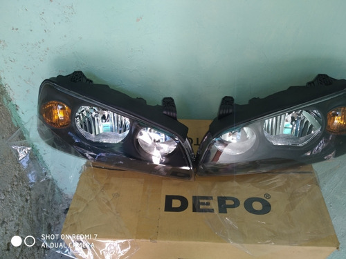 Faros Hyundai Elantra Fondo Negro 2008 A 2012