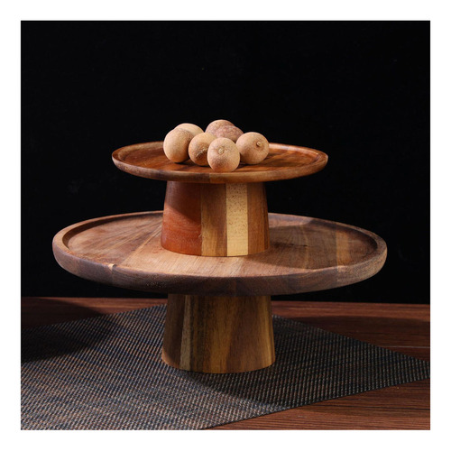 2x Pedestal De Postre, Bandeja Soporte Para Pasteles