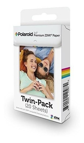 Polaroid 2x3 Inch Premium Zink Photo Paper Twin Pack (20 She