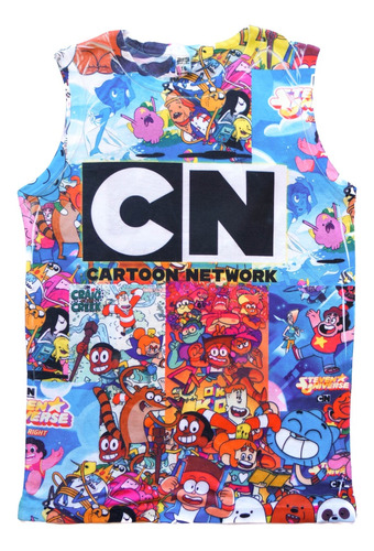 Remera Musculosa Mujer Cartoon Network Dibujos Moda Anime