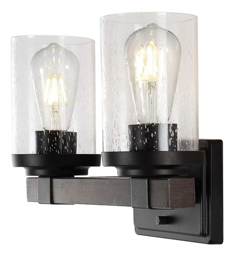 Jonathan Y Jyl7508a Bungalow 15  2-light Iron/seeded Glass R