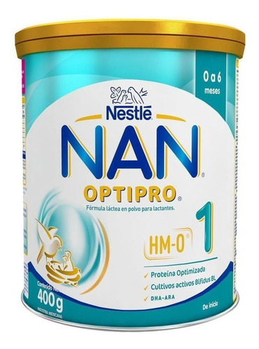 Imagen 1 de 1 de Leche de fórmula en polvo Nestlé Nan Optipro 1 en lata 400g