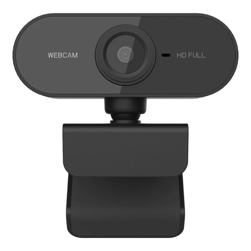 Webcam Full Hd 1080 Para Pc Notebook Tv  Jogo Com Microfone Cor Preto