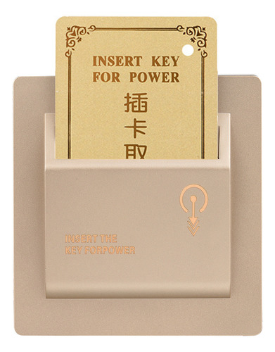 Hotel Energy Saver: Insira O Cartão-chave Para O Interruptor