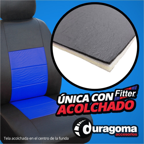 Fundas Cubre Asientos Acolchado Eco Cuero P/ Renault Duster