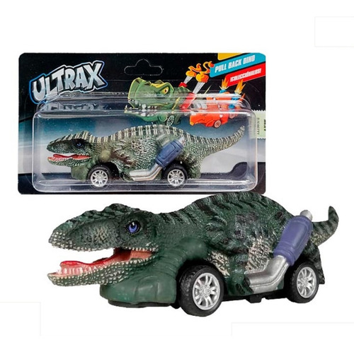 Auto Dinosaurio Velociraptor Pull Back 12cm