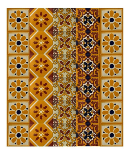 Azulejo 10.5cm Artesanal Tipo Talavera Liso 90pz Surtido N04