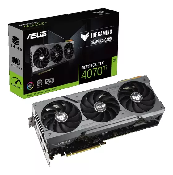 Placa de video Nvidia Asus TUF Gaming GeForce RTX 40 Series RTX 4070 Ti TUF-RTX4070TI-12G-GAMING 12GB