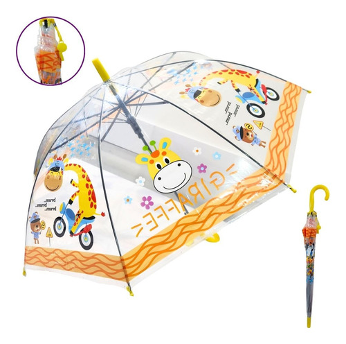 Paraguas Infantiles Transparentes Para Niños 