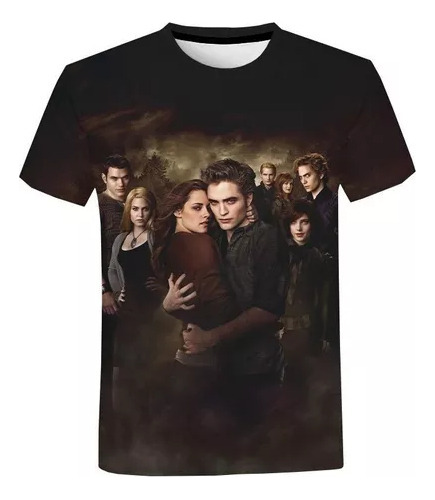 Camisa Con Estampado 3d De Twilight Saga Para Hombre