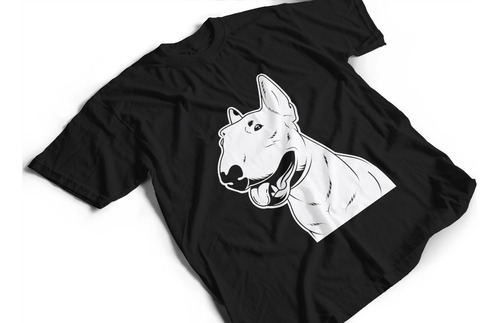 Camiseta De Algodón Para Adulto Estampado Perro Bull Terrier