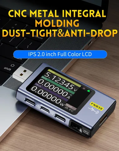 Tester Usb Modelo Actualizado Con Bluetooth, Multímetro Usb