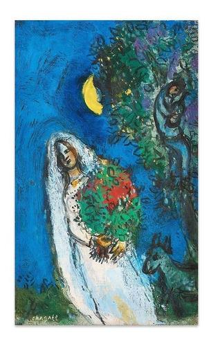 Cuadro Canvas La Mariee A La Lune Chagall 37x60 M Y C