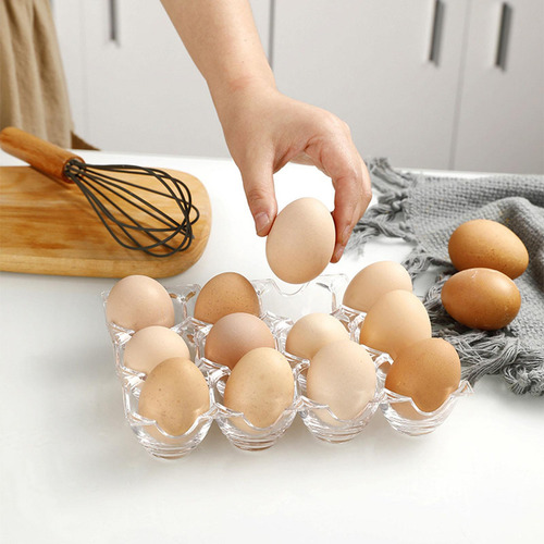 Bandeja Acrílica Para Huevos, Soporte Transparente Apilable