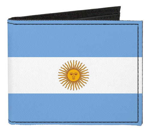 Cartera Plegable De Lona Con Hebilla Argentina