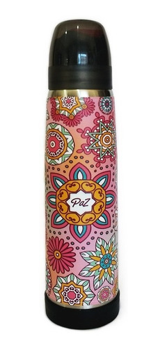 Termo Acero Inoxidable Lumilagro Luminox 1 Litro Mandalas