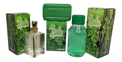 Combo Ruda Aromatico Fluido Jabon Locion Atomizador Pai Joao