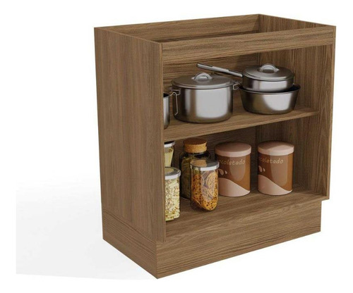 Balcão De Cozinha Modulado Botanic M623 2 Portas C/tampo 80c