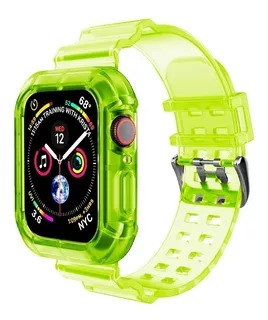 Silicone Fashion Neon Band Amarillo Para Apple Watch 42/44mm