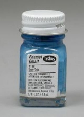 Azul Brillante Esmalte De Pintura Botella 0,25 Oz