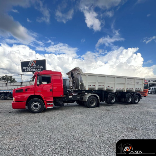 Conjunto Mb Atron 1635 2013 + Caçamba 3 Eixos Canguru 2010