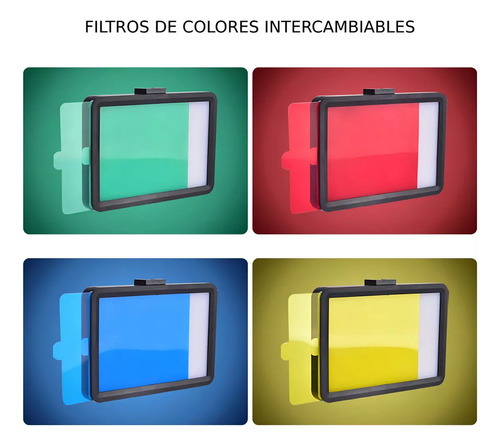 Panel De Fotografia Led Veoquiero Luz Estudio Colores Profesional Tripode 2mts