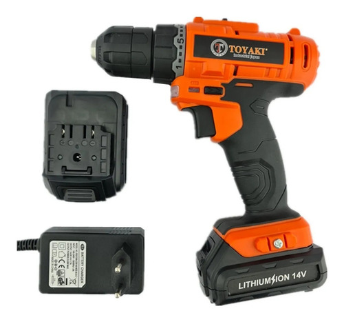 Taladro Atornillador Inalambrico 10mm 14v Toyaki Tk-839