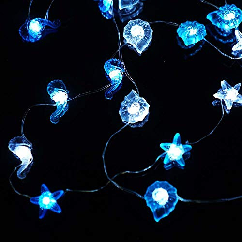 Luces De Cuerda Tema Marino De 13 Pies, 40 Led, Funcion...