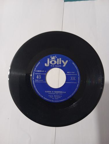 Vinilo Single De Luisa E Grabriella - Alla Renella ( Q8 (Usado)