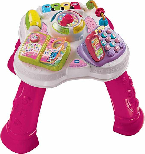 Mesita Parlanchina De Actividades Vtech 2 En 1 Luz Y Sonido