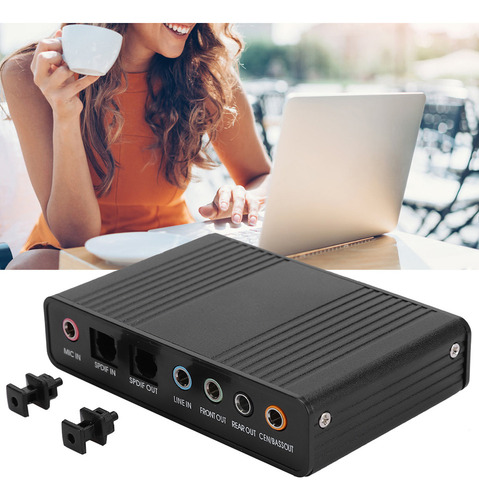 Adaptador De Áudio Para Placa De Som Externa Para Computador