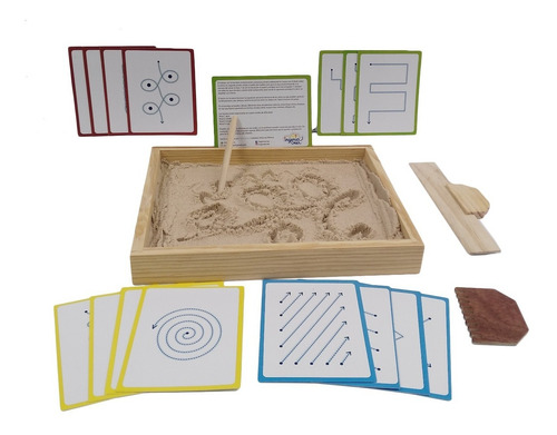 Imagen 1 de 7 de Ingeniacreaa Pack Bandeja Montessori + Tarjetas Didáctico