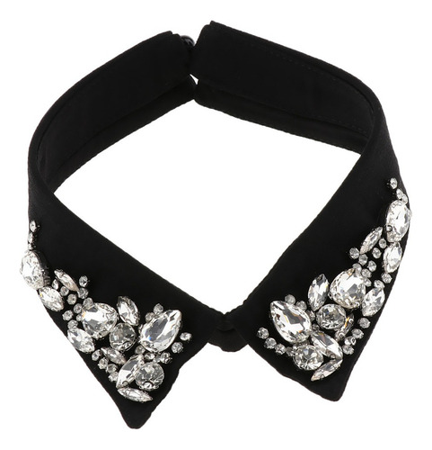 Cuello Falso De Las Mujeres Blusa Falso Extraíble Crystal