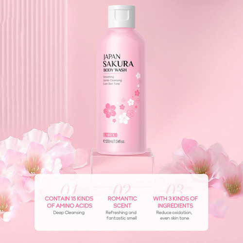 Japanese Creative Japanese Cherrys Inflorescence Body Wash 2