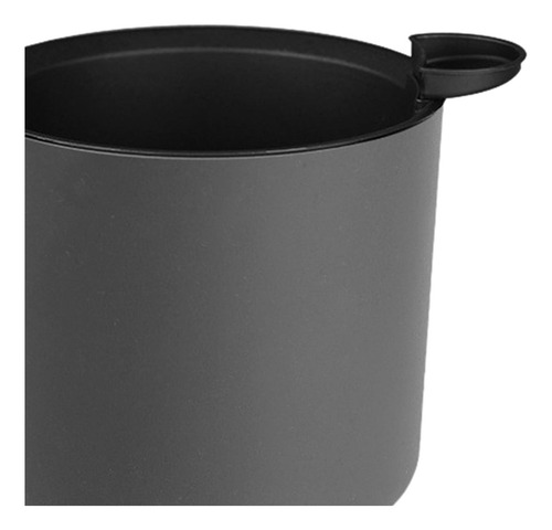 Maceta De Plástico Con Pies De Madera Plantador De Gris L