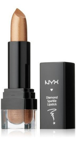 Nyx Cosmetics Diamond Sparkle Lipstick, Sparkling Gold, 0.15