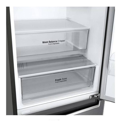 Imagen 4 de 8 de Heladera inverter auto defrost LG LB37SPGK grafito con freezer 336L 220V