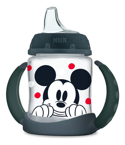 Sippy Cup Nuk Learner, 150 Ml, 6 M+, Con Mickey Minnie De Di